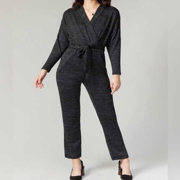 Greylin Pants - Greylin Krista Space Dye Gray Jumpsuit NWT